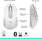 Logitech M650 Wireless Mouse — Off White