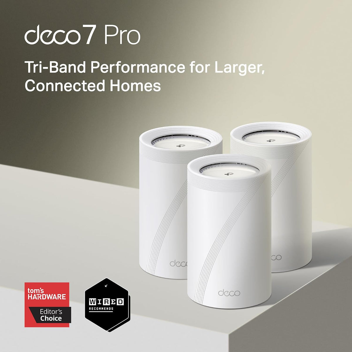 TP-Link Deco BE67 Tri-Band WiFi 7 BE14000 Whole Home Mesh System | 8-Stream 14Gbps | 1×10G+1×2.5G Multi-gig Wired Backhaul | Up to 8100 Sq.ft | VPN, HomeShield, MLO, 320 MHz, AI-Roaming (3-Pack)