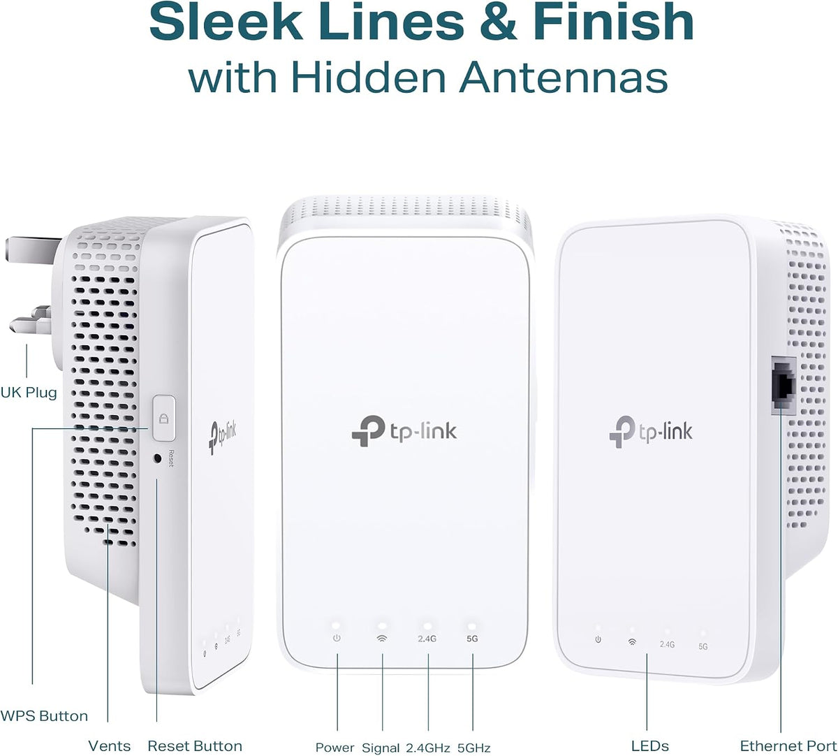 TP-Link RE330 AC1200Mbps WiFi Extender Booster, Ethernet Port, EasyMesh, WiFi Booster Range Extender, Internet Booster, Access Point, Works with Any WiFi Router, App Control Easy Setup, UK Plug