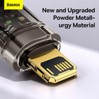 Baseus Explorer Auto Power-Off USB-A to Lightning Cable 2.4A — 1m — Black
