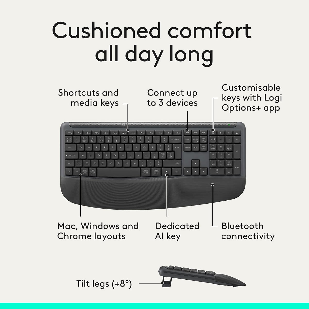 Logitech MK880 Keyboard and Mouse Combo — Graphite