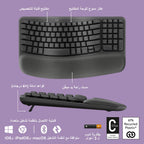 Logitech Wave Keys and Lift Ergonomic Combo — Graphite