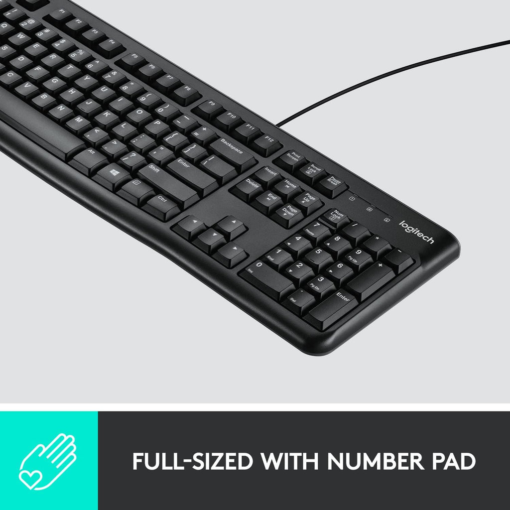 Logitech MK120 Keyboard and Mouse Combo — Black