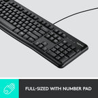 Logitech MK120 Keyboard and Mouse Combo — Black
