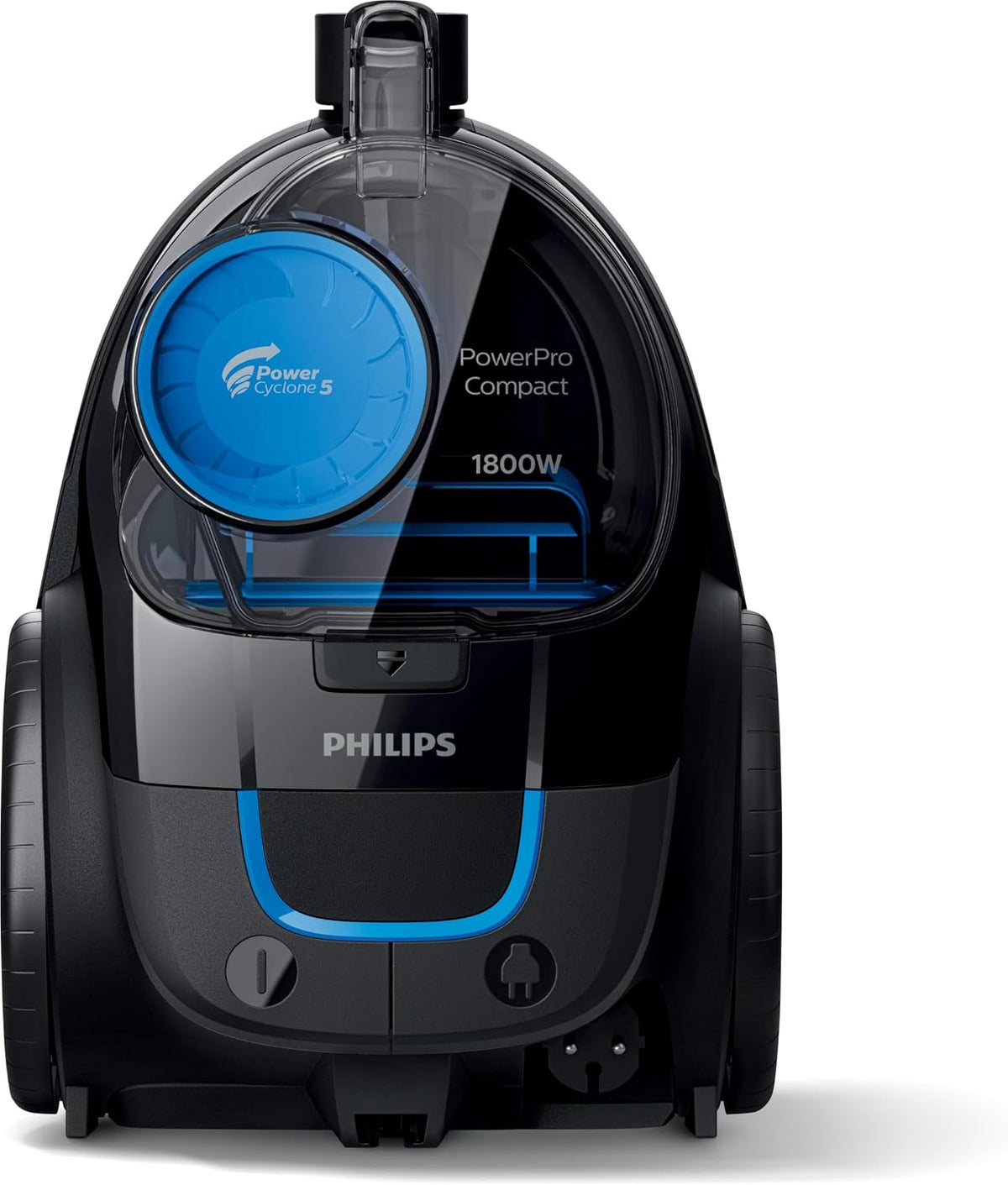Philips FC9350/62 PowerPro Compact Bagless Vacuum Cleaner, 1800W, Black — Deep black