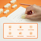 YPLUS Hi-Polymer Erasers — Pack of 6 — Peanut Shape