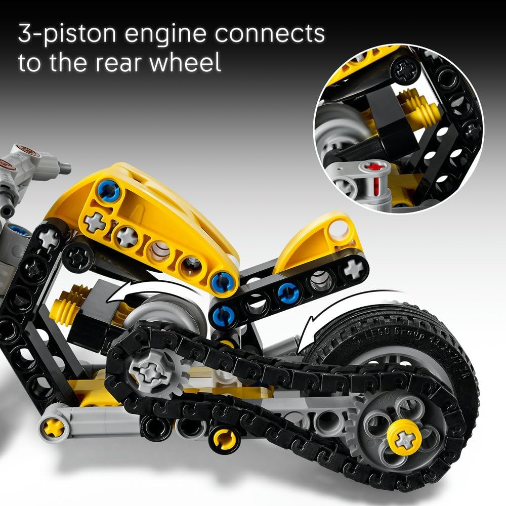 LEGO Technic Yellow Motorbike 42225 — image 4