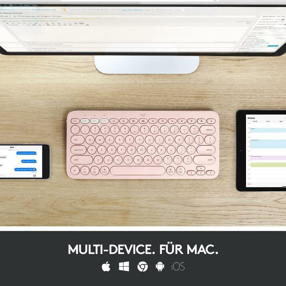 Logitech K380 for Mac Keyboard — Pink