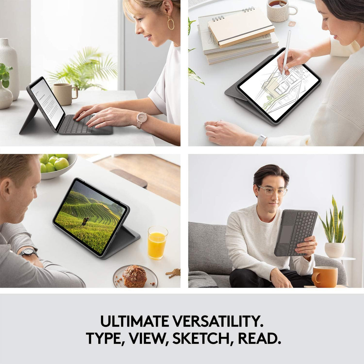 Logitech Folio Touch Keyboard Case for iPad Air 4th / 5th Gen — Black