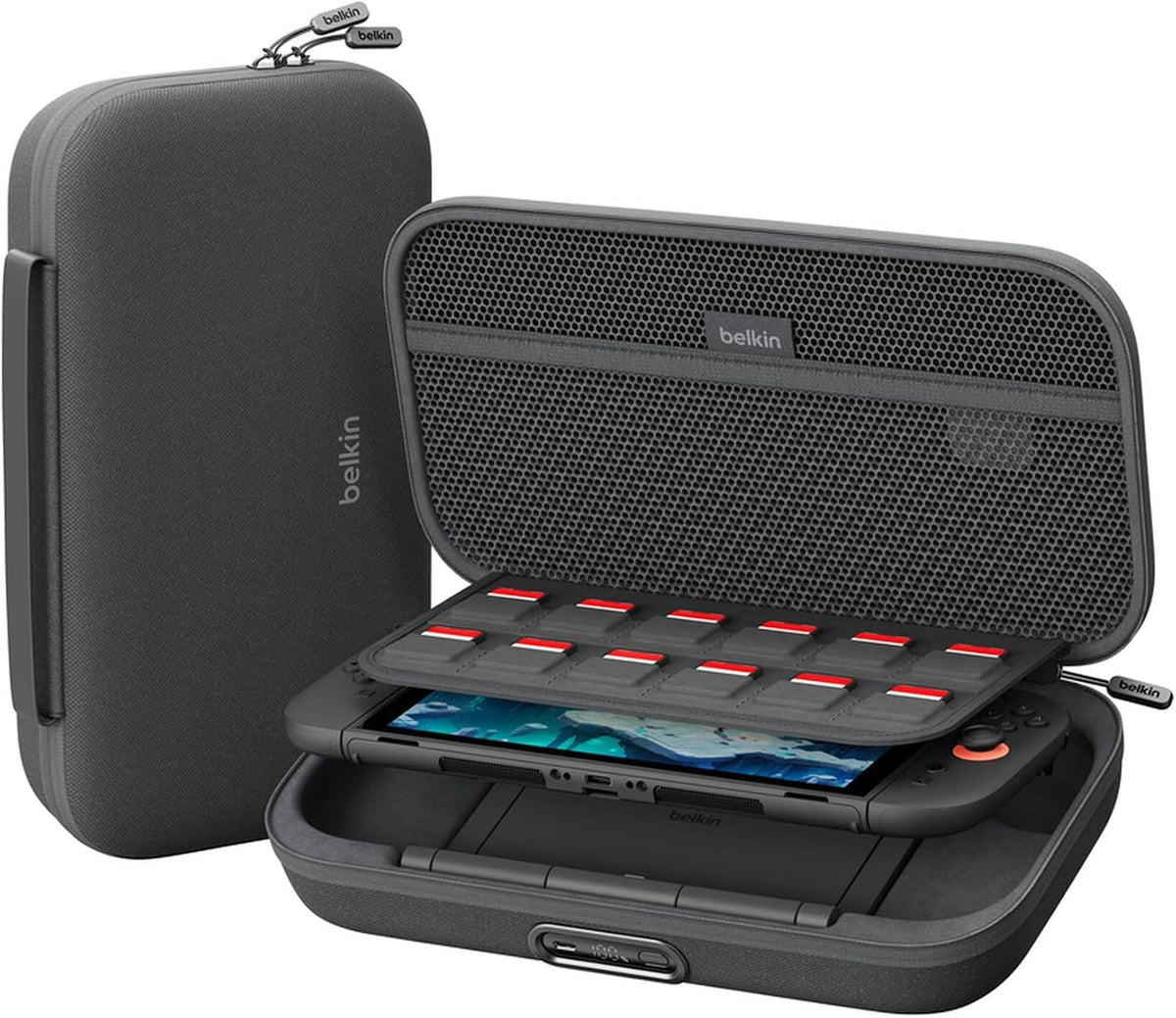 Belkin Gaming Case Pro for Nintendo Switch 2 with 10K Power Bank - Charcoal