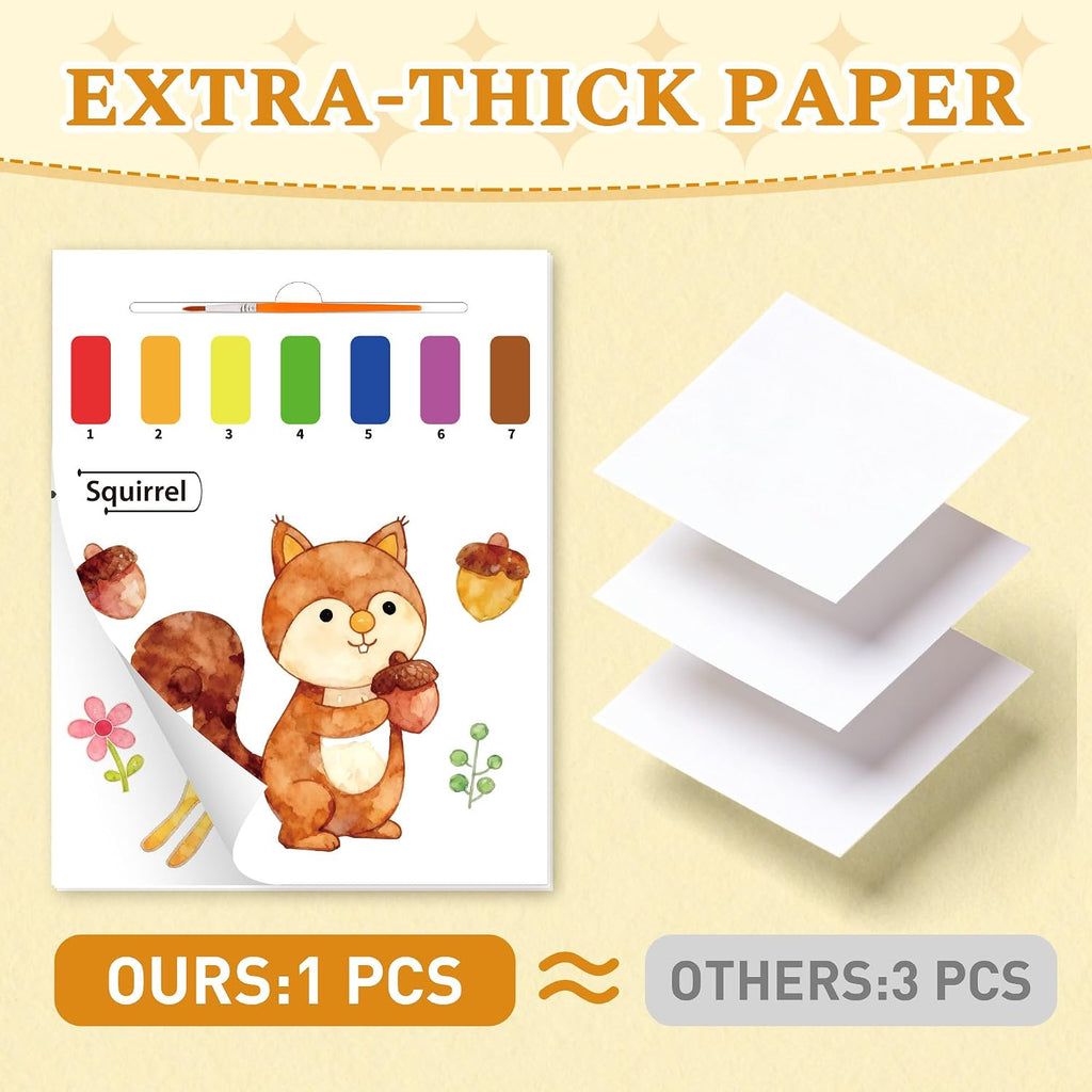 YPLUS Paint with Water Activity Books — 3 Themes