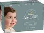 Pampers Amore, Size 4 (15-34 lbs), 108 Count, Our Best Diaper – Hypoallergenic & Fragrance Free, Up to 100% Leakproof, Soft as Cashmere