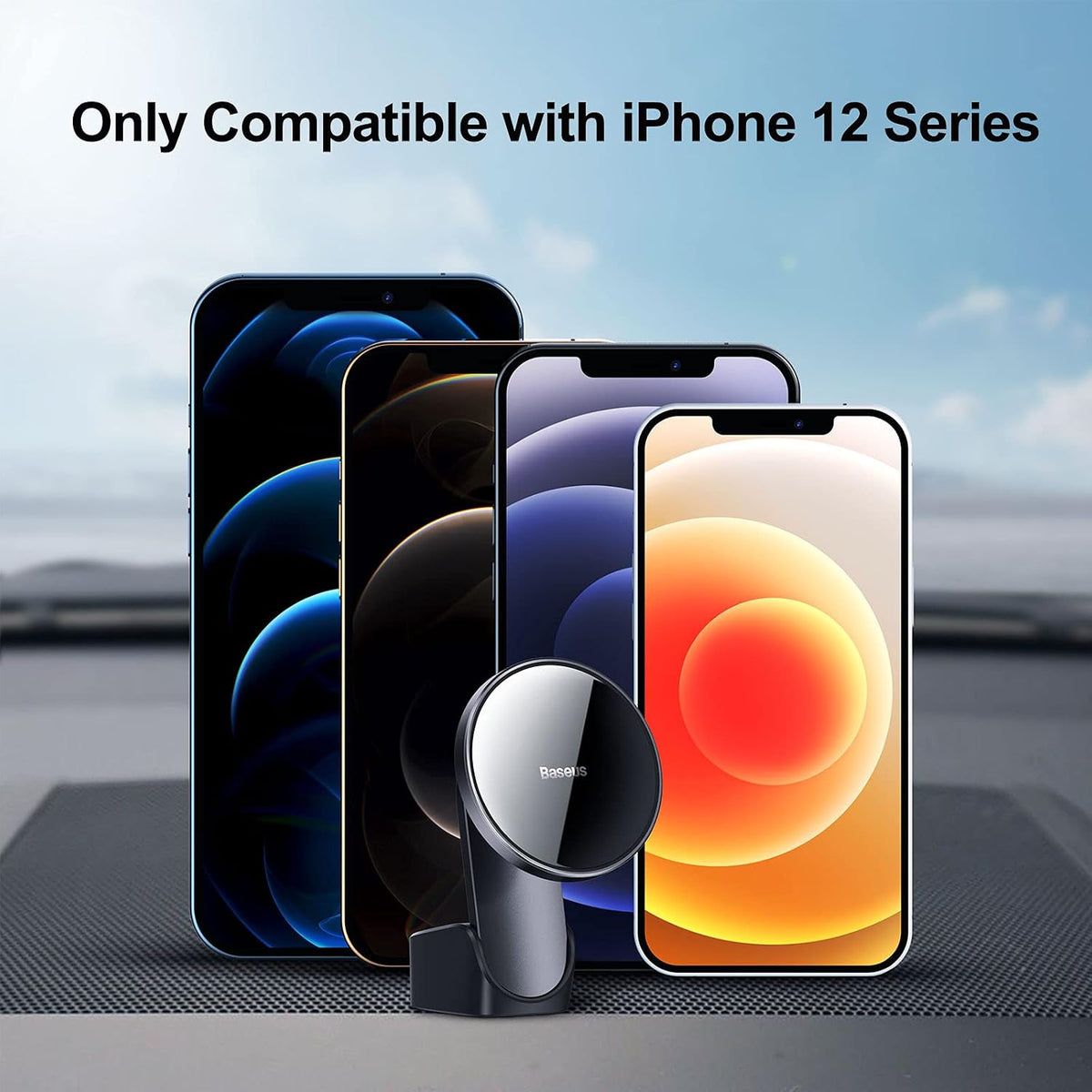 Baseus WXJN-01 Magnetic Car Wireless Charger 15W — Black