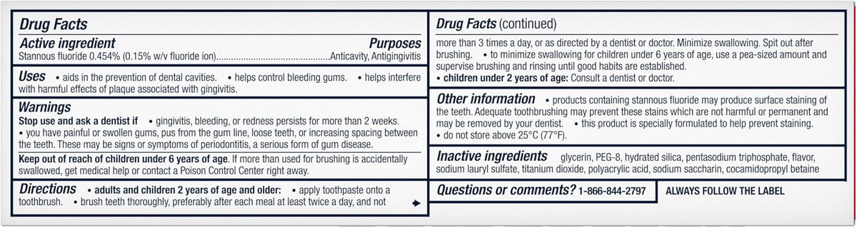 Parodontax Complete Protection Toothpaste, Pure Fresh Mint - 3.4 oz x 3 — additional product view 8