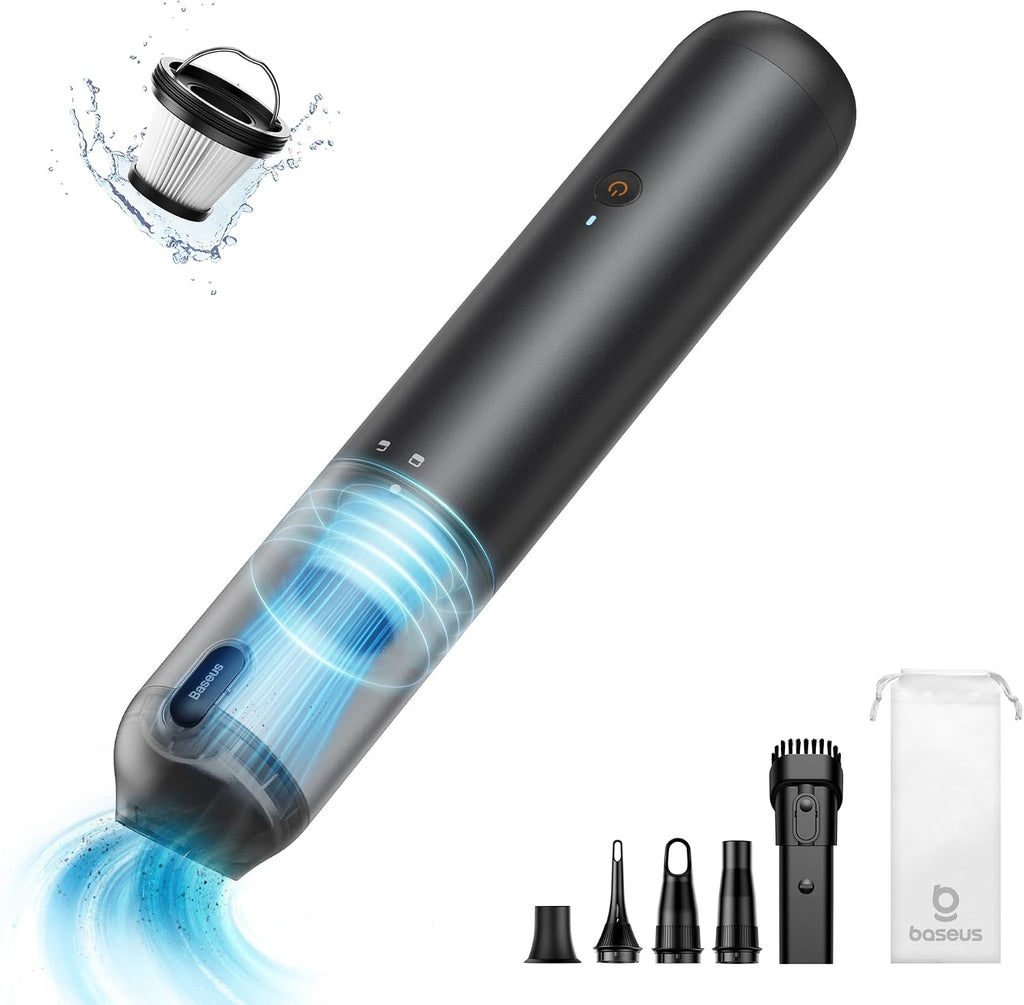 Baseus Cordless Rechargeable A3 Lite, Vacuum Cleaner, Black, 100 W, 130 milliliters, 65 Decibeles — Black