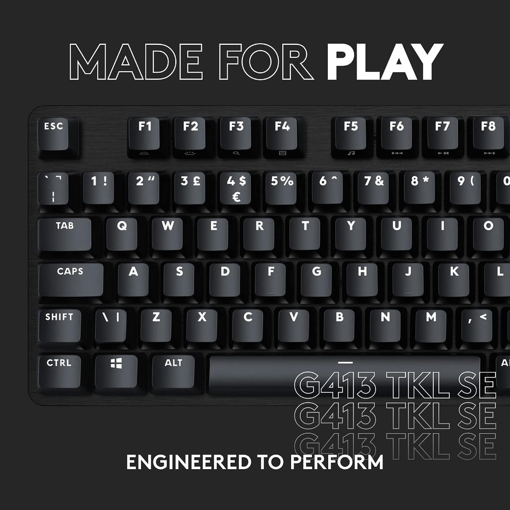 Logitech G413 TKL SE Gaming Keyboard — Black