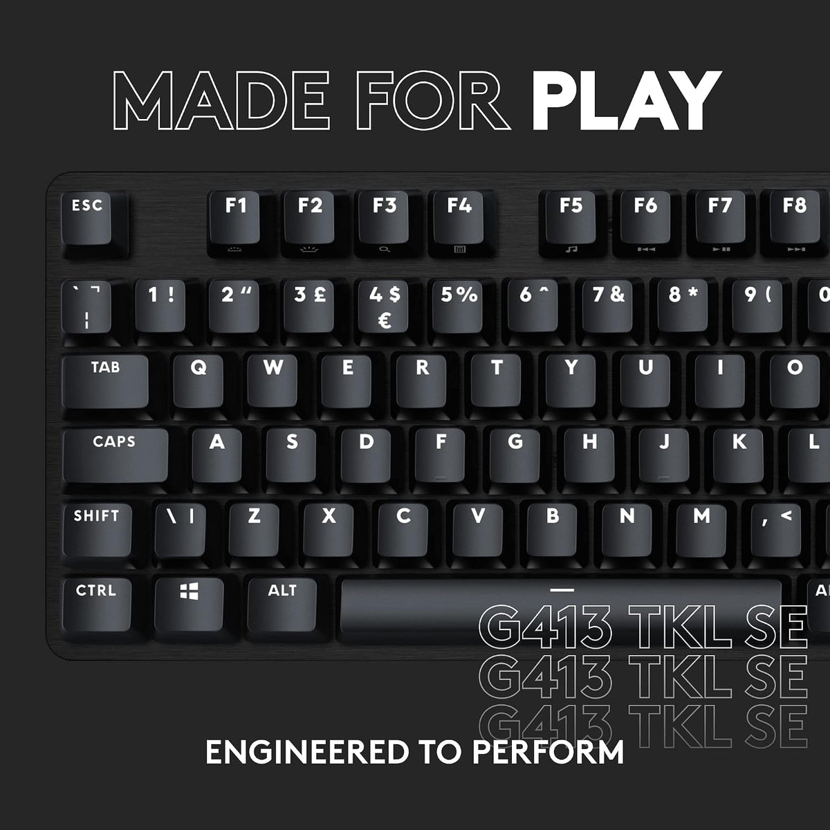 Logitech G413 TKL SE Gaming Keyboard — Black