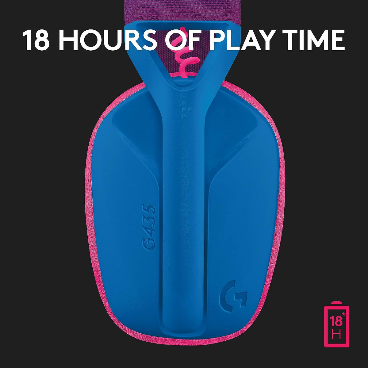 Logitech G435 Wireless Gaming Headset — Blue / Raspberry