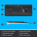 Logitech BRIO 500 Webcam and MK540 Combo Bundle — Black