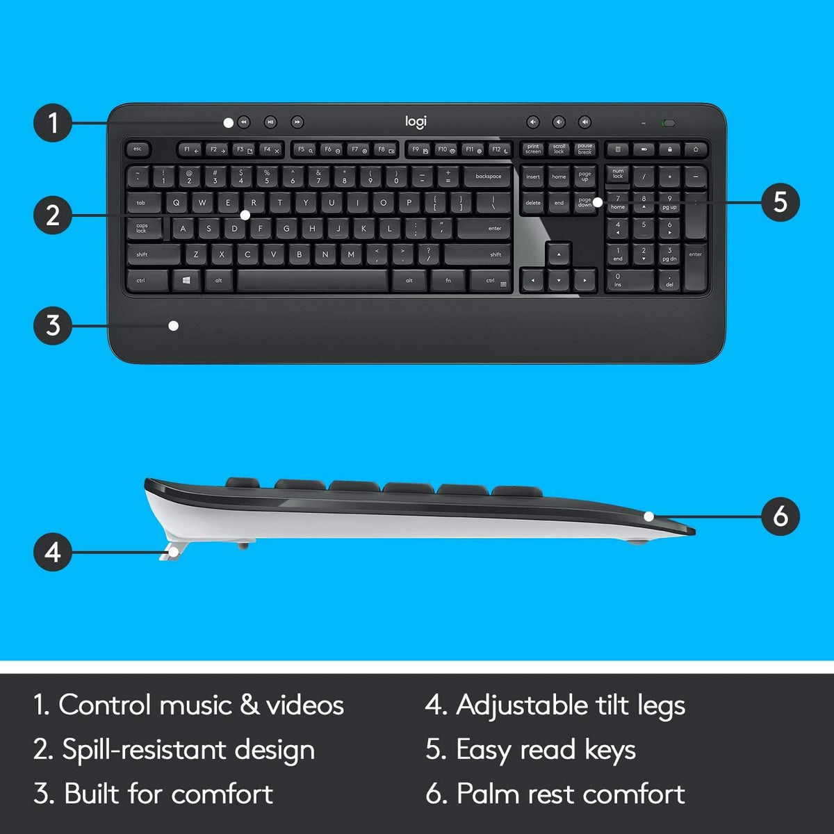 Logitech BRIO 500 Webcam and MK540 Combo Bundle — Black