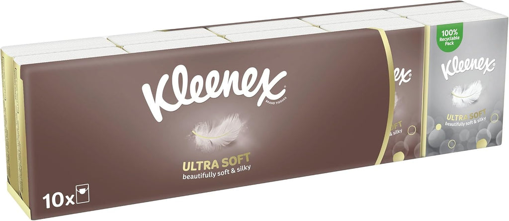 Kleenex Ultra Soft Pocket Pack Tissues, 150 Pack x 7 sheets (4ply) — front product image