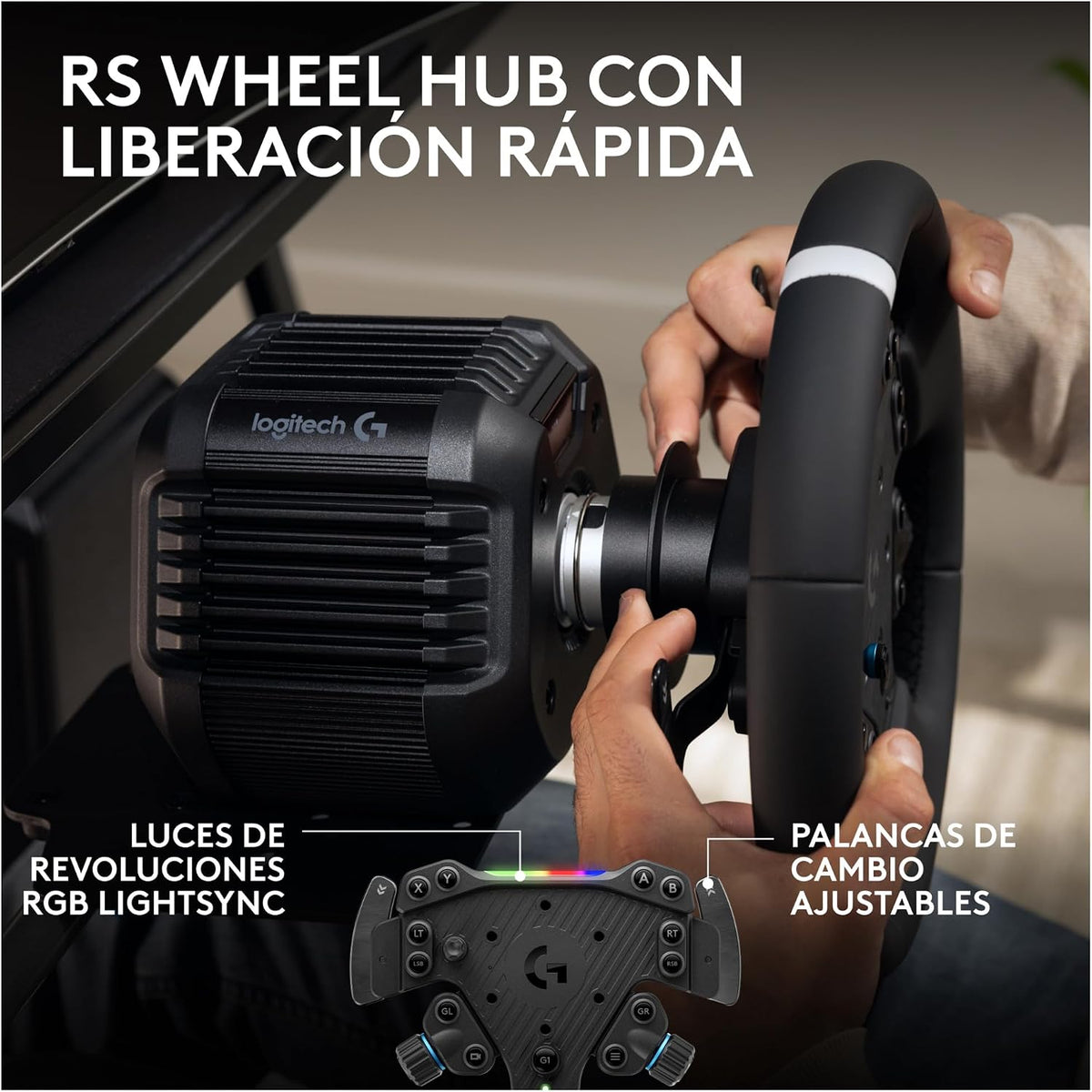 Logitech G RS Round Wheel — Black