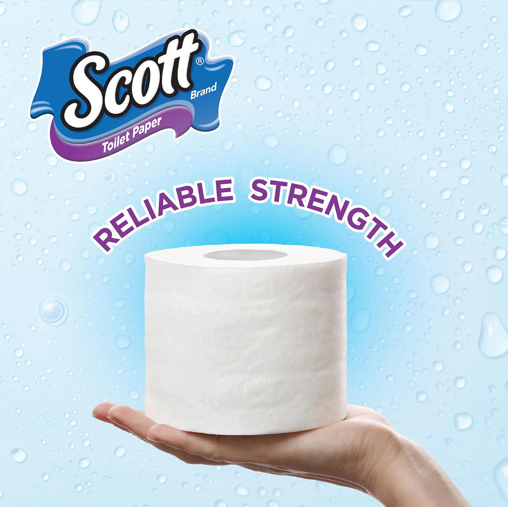Scott Embossed White Toilet Paper, Jumbo Roll, 2ply 360 Sheets, 10 Rolls — additional view 4