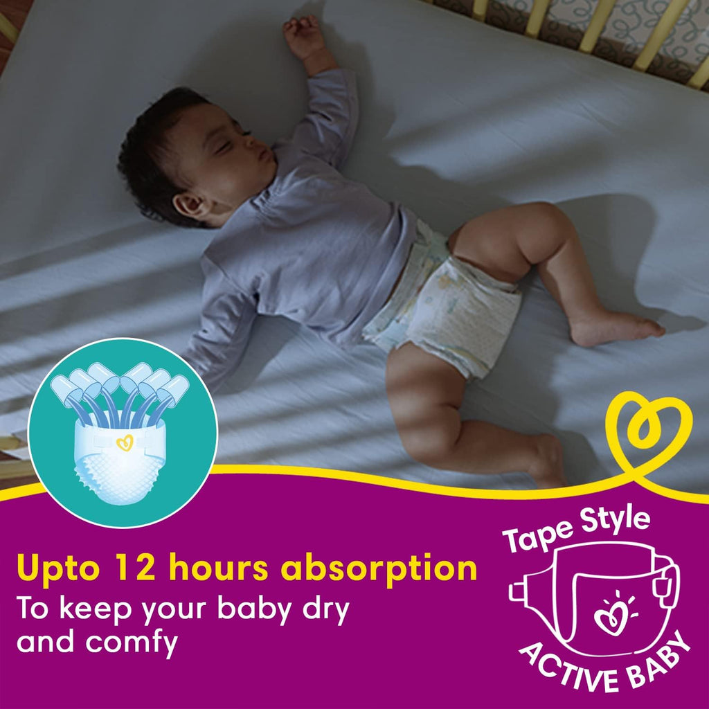 Pampers Active Baby Diapers, Small (46 Count)