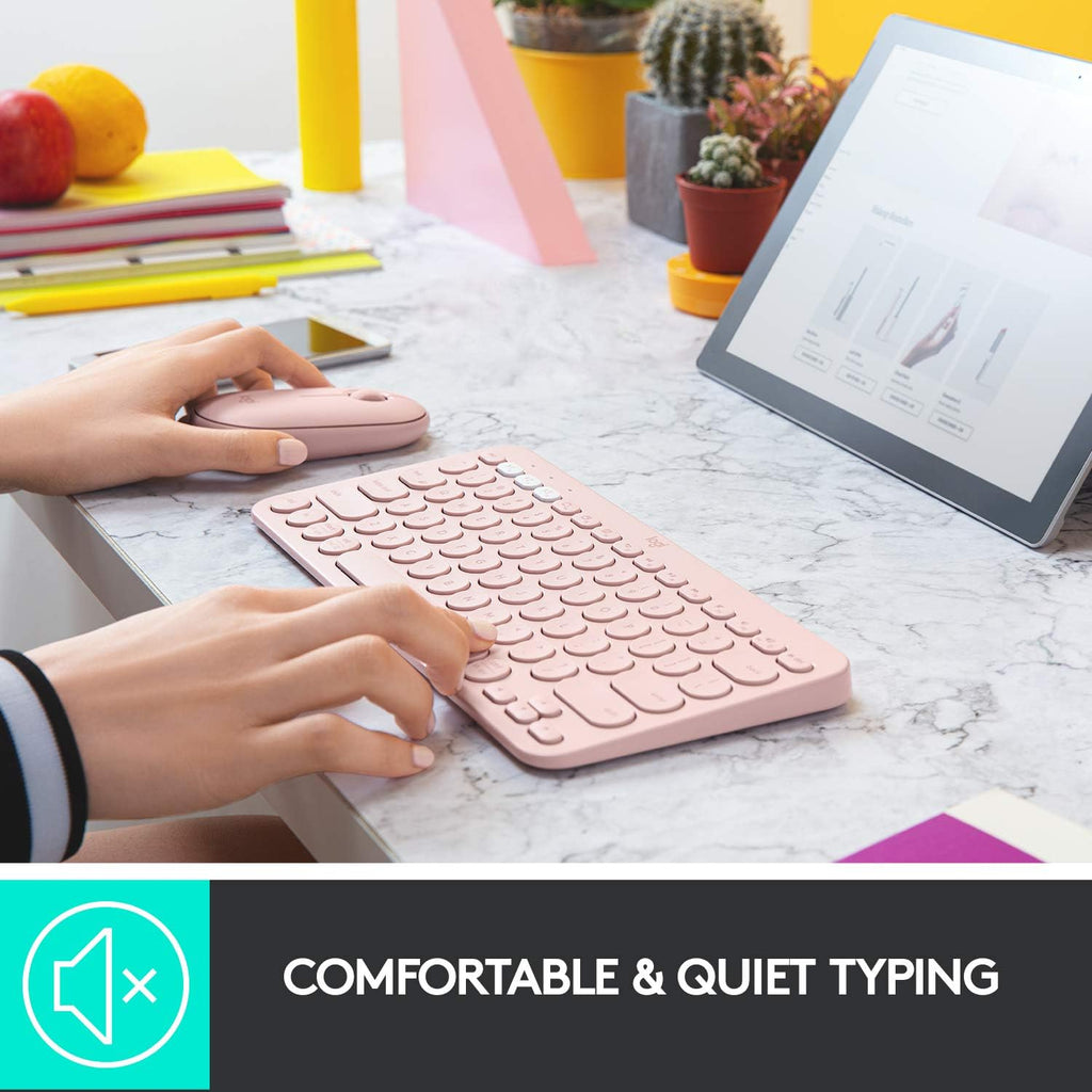 Logitech K380 Keyboard — Rose