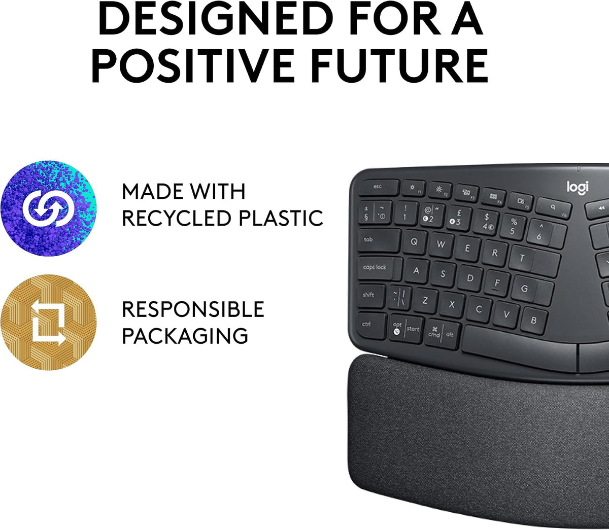Logitech K860 Keyboard — Grey
