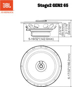 JBL Stage2 GEN2 65 6.5-Inch Car Speakers — Pair