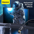 Baseus high definition Series HDMI To HDMI Adapter Cable 1m Black — 1 Meters — Black