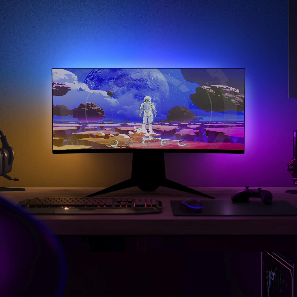 Philips Hue Play Gradient PC Lightstrip [for 24-27 Inch Screens] LED Smart Lighting. Sync for Entertainment, Gaming and Media — Colour