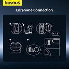 Baseus C-Mic CM10 Single-Ear Wireless Headset — White