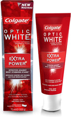 Colgate Optic White Extra Power Whitening Toothpaste, 75ml — front product image