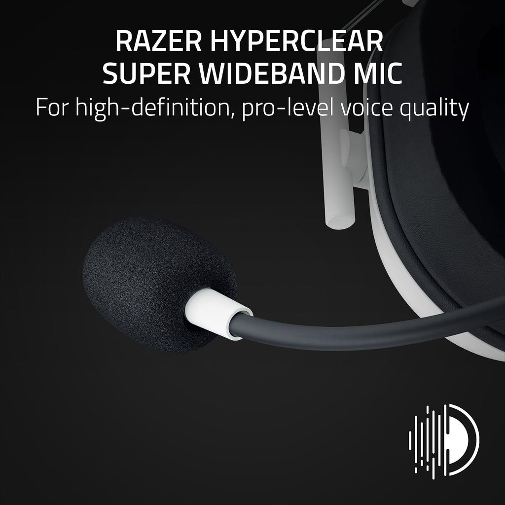 Razer BlackShark V2 HyperSpeed Wireless Esports Gaming Headset — White — product image 3