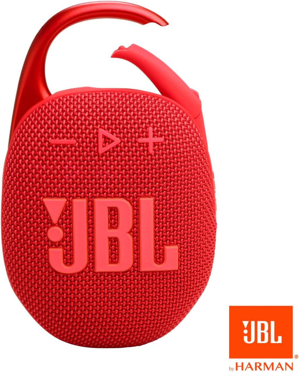 JBL Clip 5 Portable Bluetooth Speaker — Red