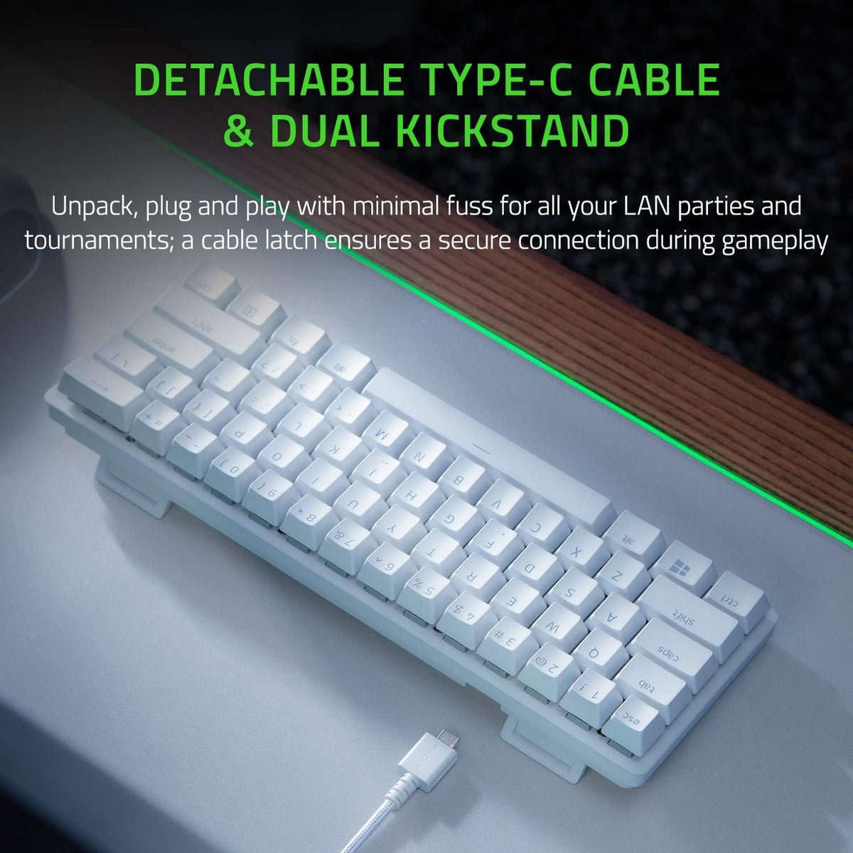 Razer Huntsman Mini Linear Optical Switches(Red) — Mercury White — product image 4