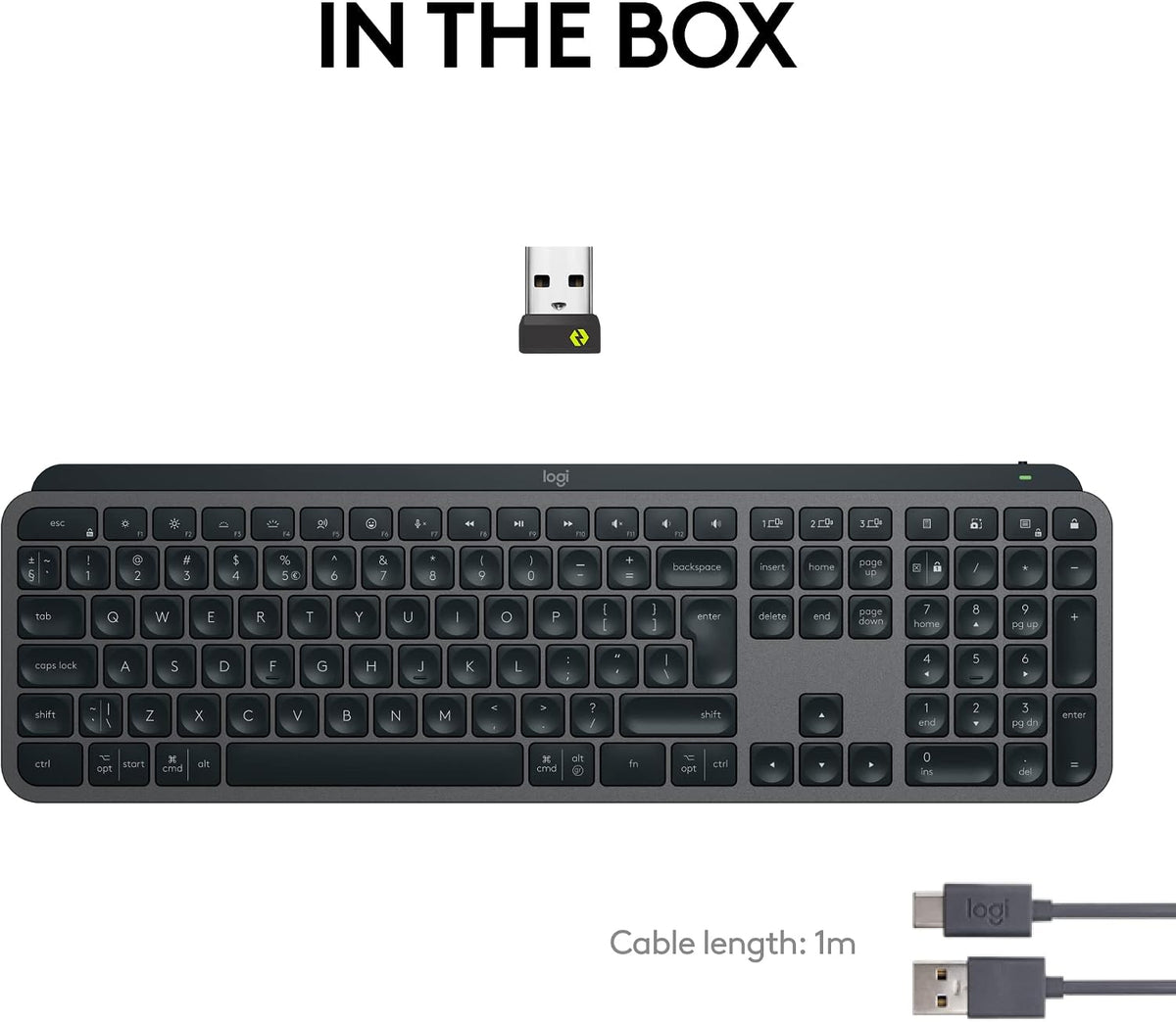 Logitech MX Keys S Keyboard — Graphite