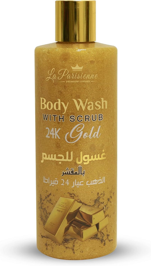 ECOLYTE+ Body Wash Scrub La Parisienne Premium (24K Gold, 500 ml)
