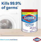 Clorox Powder Ultra Stain Remover and Supreme Whitener For White Clothes, 900g, Kills 99.9% of Germs — additional view 3