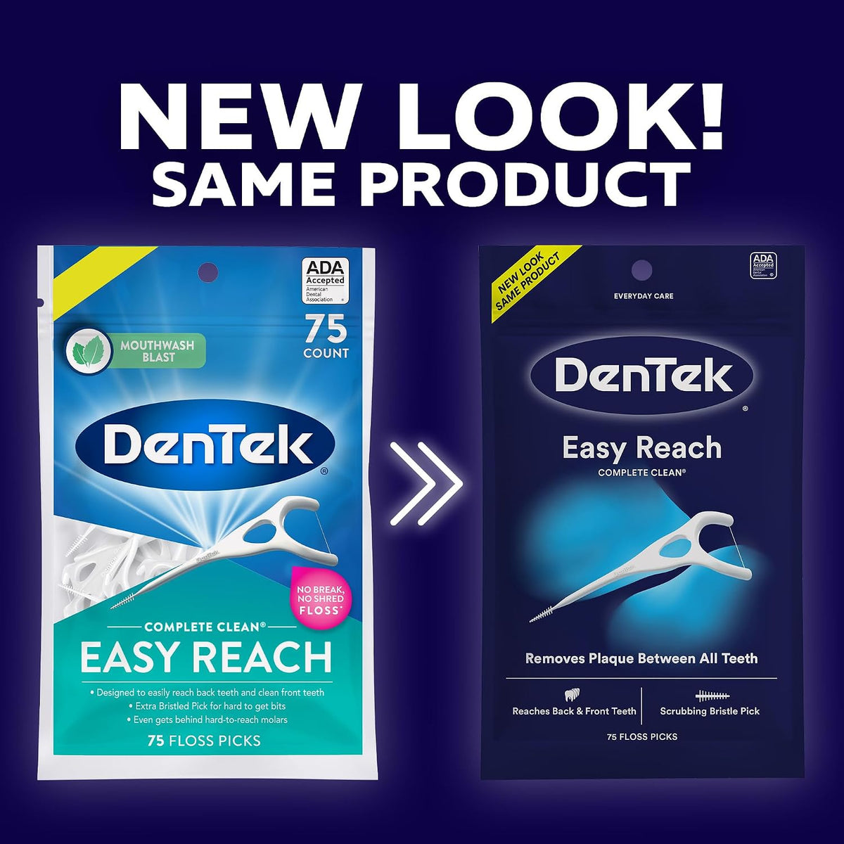 Dentek Complete Clean Y Floss Picks 75 Count (Pack of 2) — additional product view 3