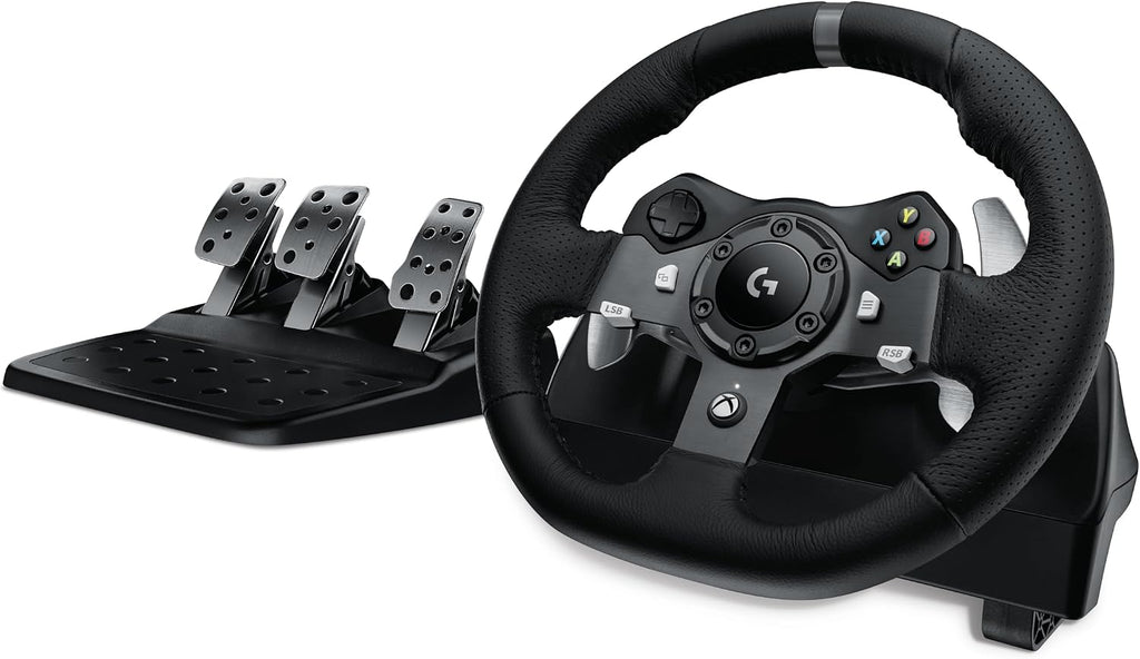 Logitech G920 Racing Wheel and Pedals — Black
