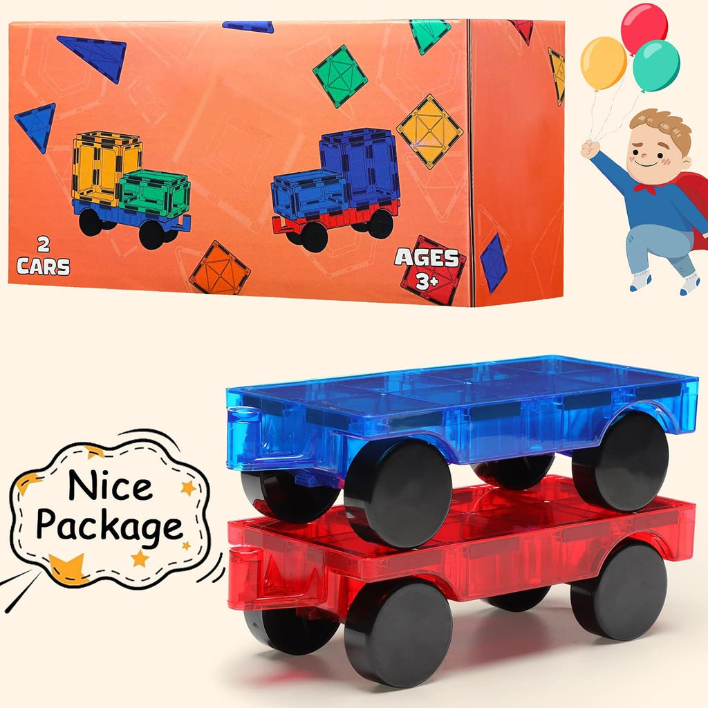 Gemmicc Magnetic Construction Cars — 2-Pack