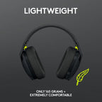Logitech G435 Wireless Gaming Headset — Black / Neon Yellow