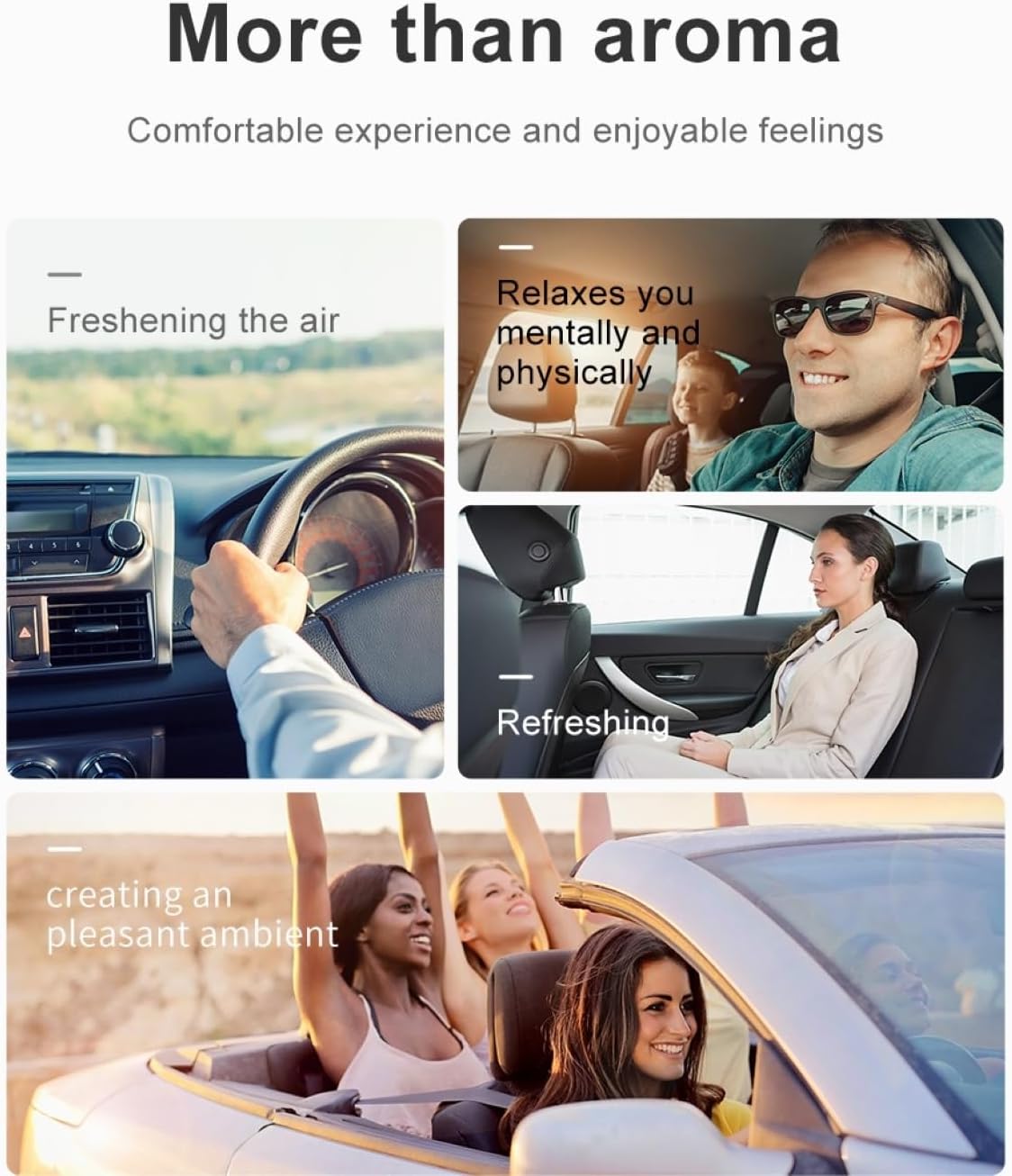 Baseus Car Air Freshener Aromatherapy Fragrance Diffuser Air Vent Non Alcoholic Solid Ultra Thin Paddle (6 pc of Fragrances Included in Box)