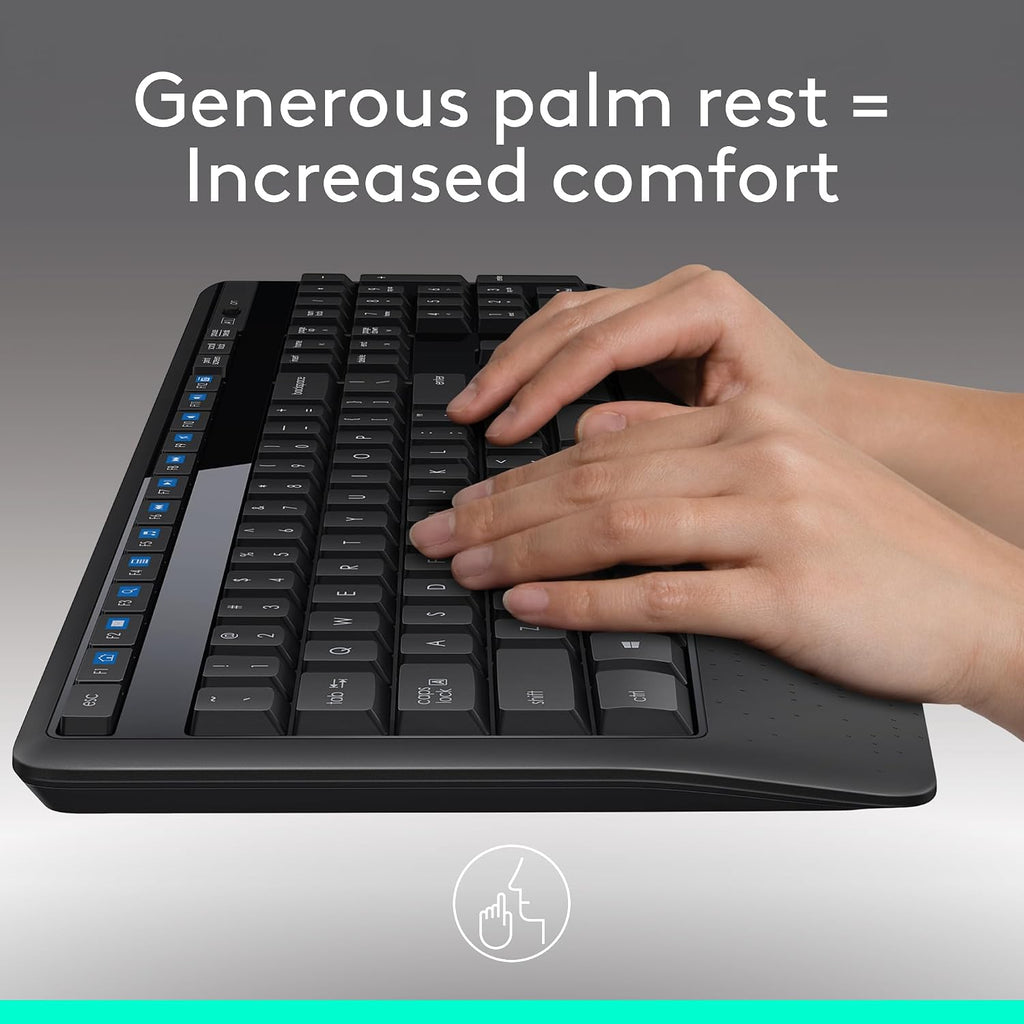 Logitech MK345 Keyboard and Mouse Combo — Black