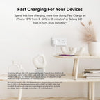 Belkin 20W USB-C Power Delivery Fast Wall Charger With Lightning Cable, Certified PD 3.1 PPS and Travel Sized Design for iPhone 14, Pro, Max, Mini, iPad, Galaxy, Pixel and More