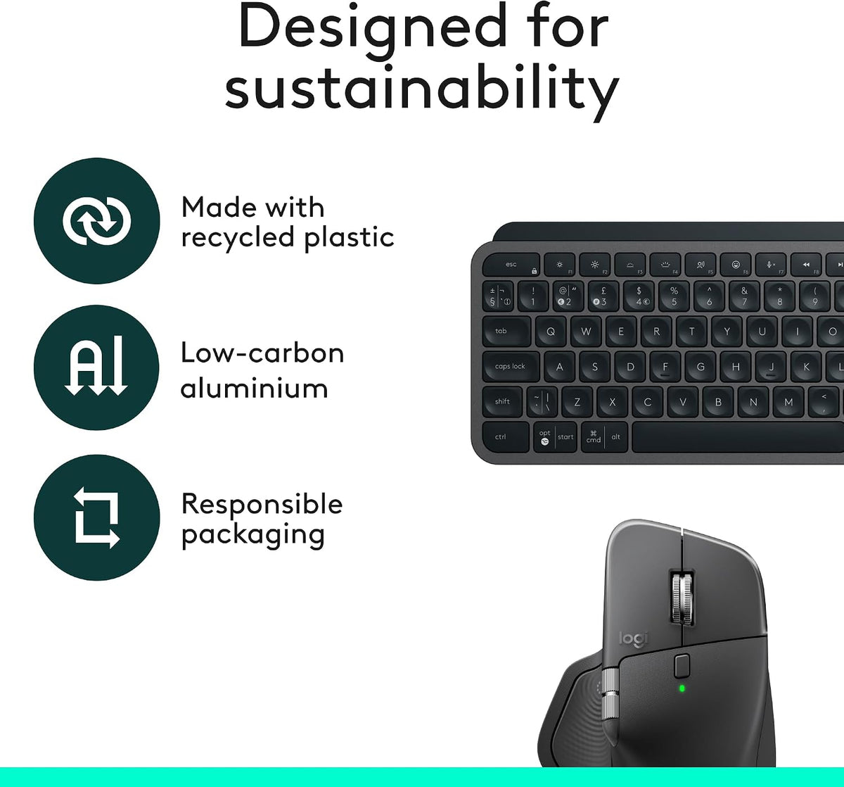 Logitech MX Keys S and MX Master 4 Combo — Graphite