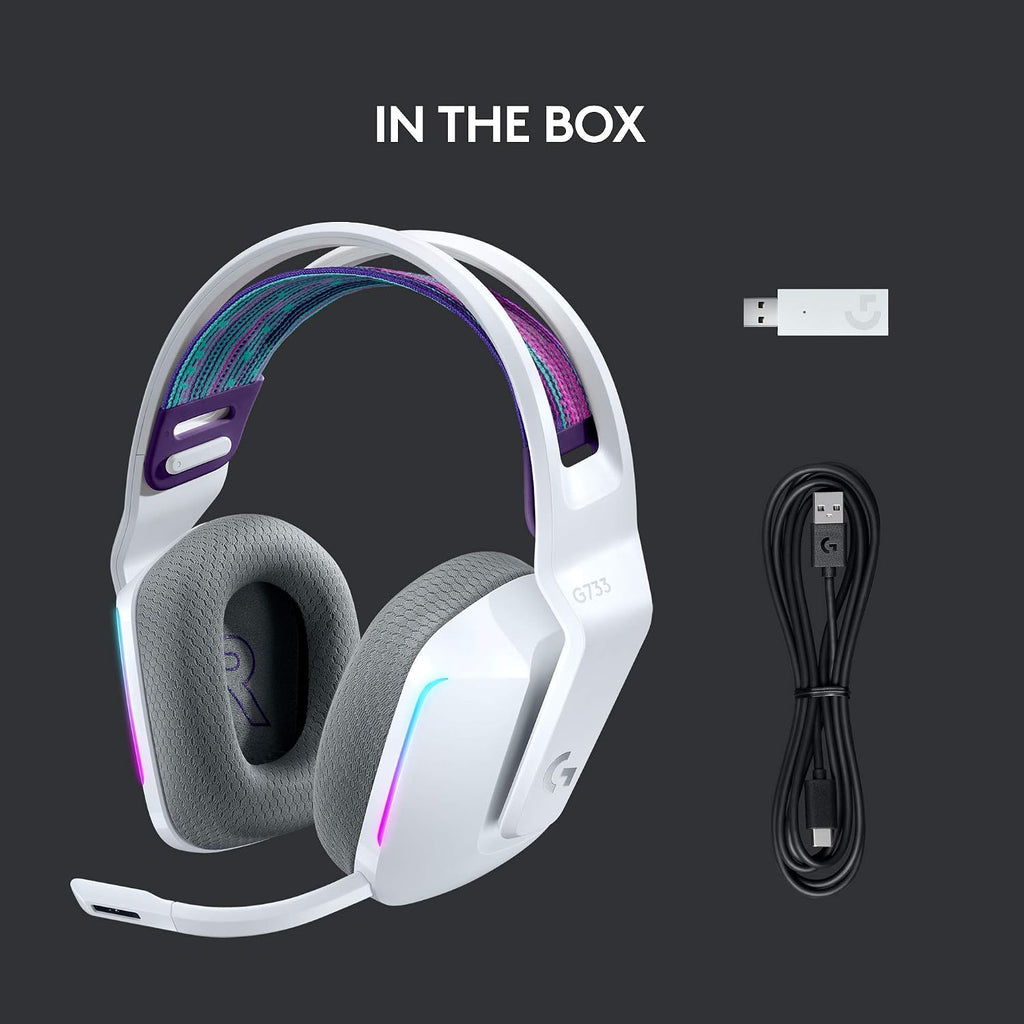 Logitech G733 Wireless Gaming Headset — White